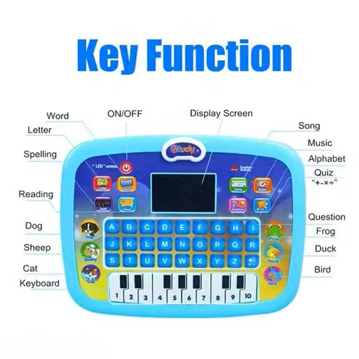 KIDSCART LearnPlay™ — Interactive Kids Learning Laptop