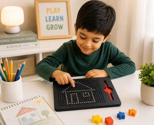 KIDSCART Scribblio™ — Magnetic Learning & Drawing Board